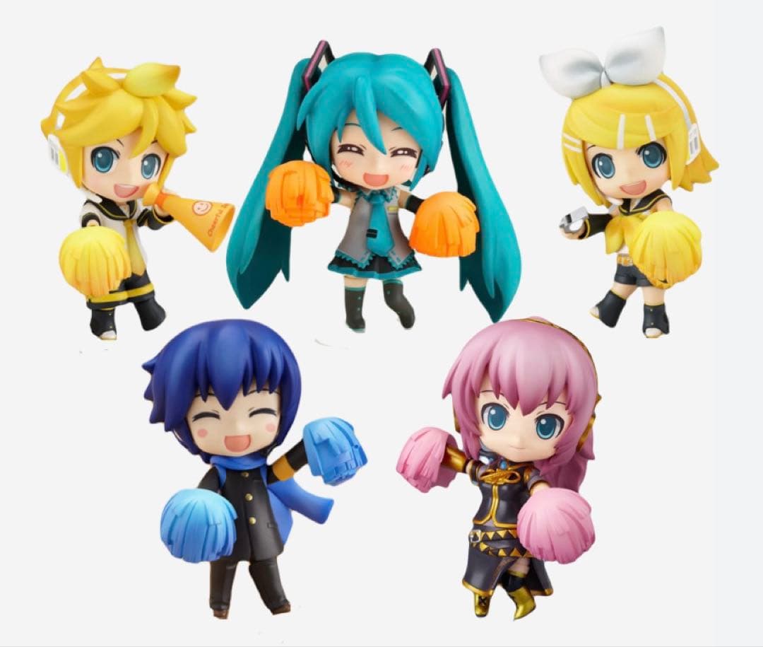 応援ver フルセット 初音ミク 巡音ルカ リン レン KAITO ねんどろいど