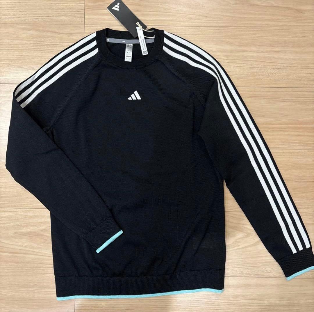 新品adidasgolf上下セット薄手ニット＆ダンボールニットスカートM春