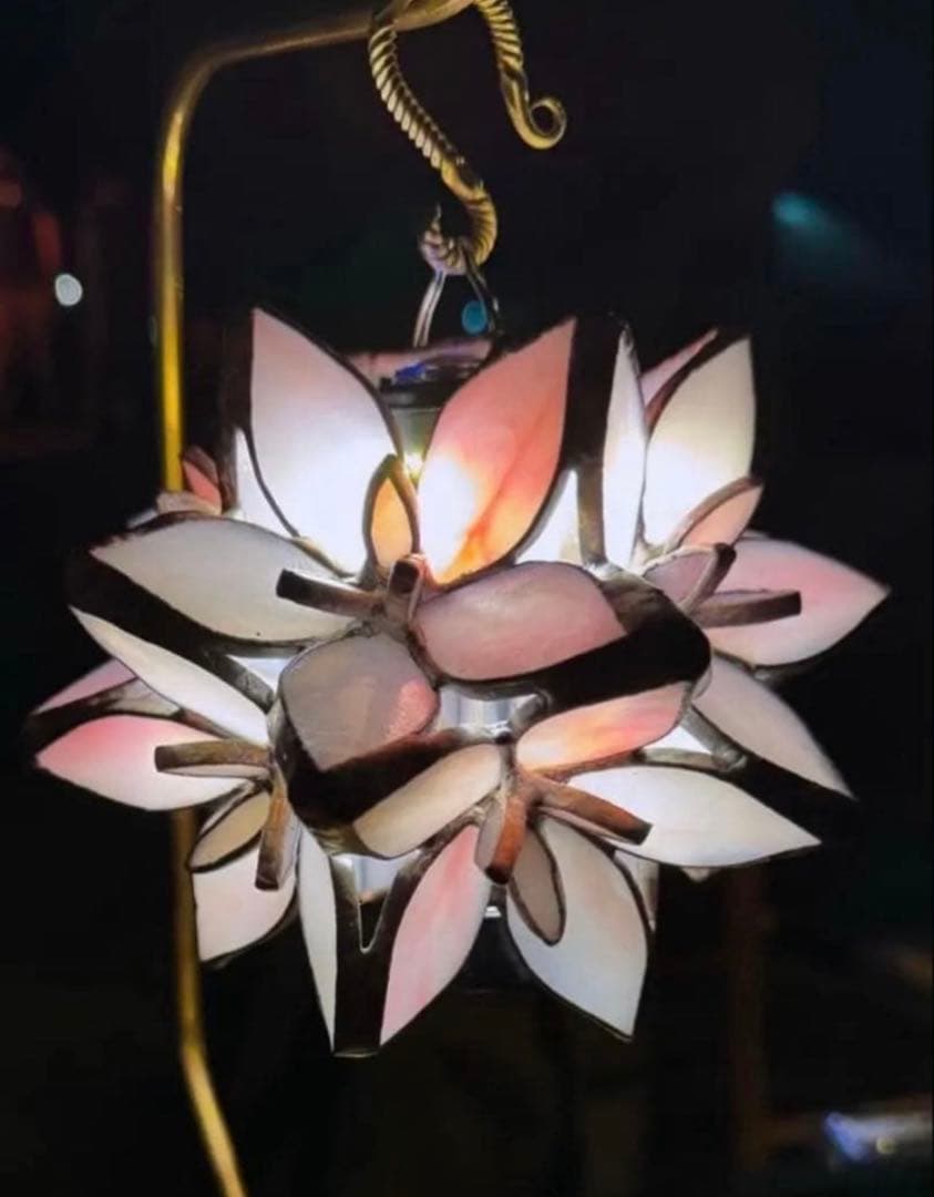 802products ランタンシェード　sakura ステンドグラス