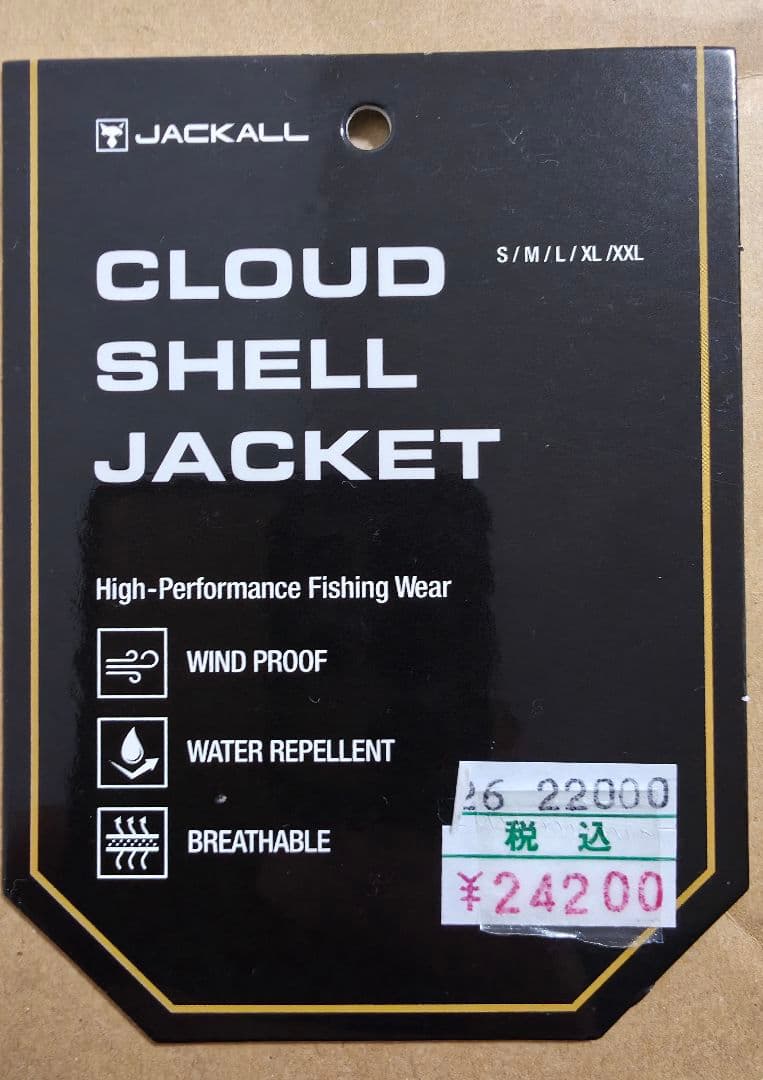 JACKALL　クラウドシェルジャケット　M 新品