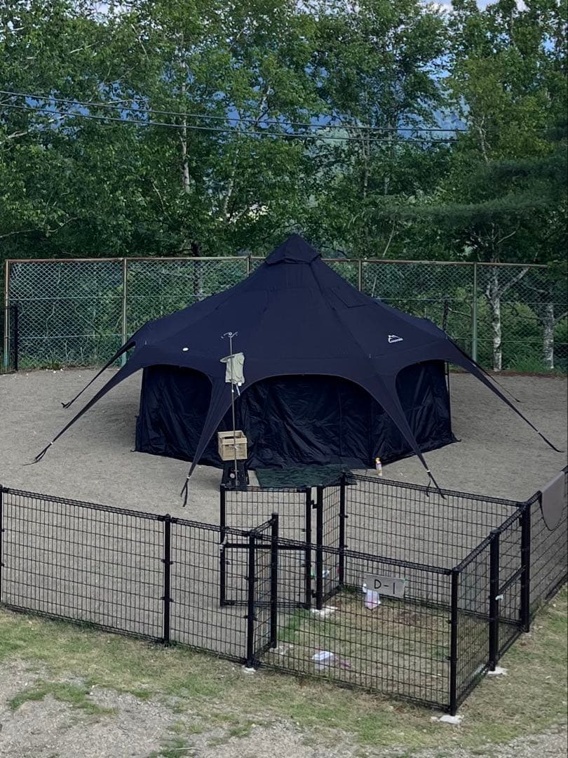 KANGGOGO ベルテント 黒 TC 5ｍ　グランドシート付属