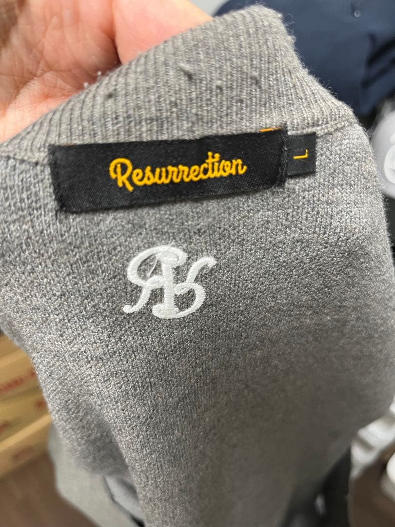 Resurrection モックネックニット グレー
