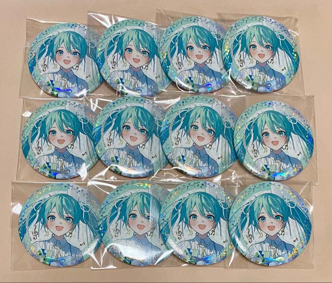 プロセカ 初音ミク 感謝祭 箔押しオーロラ缶バッジ 2024 うごんぱ 12点