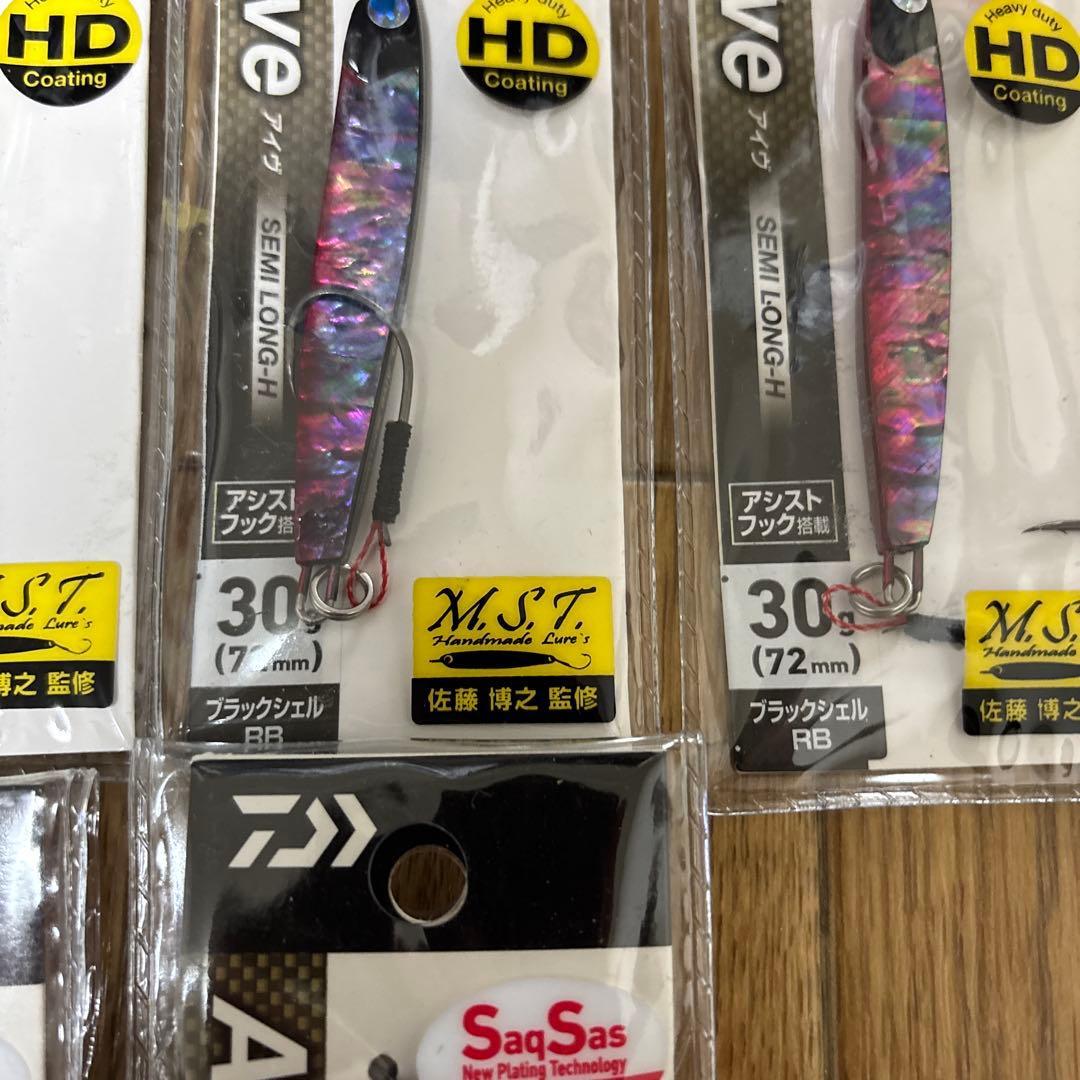 DAIWA Aive SEMI LONG-H 30gブラックシェル　6個セット