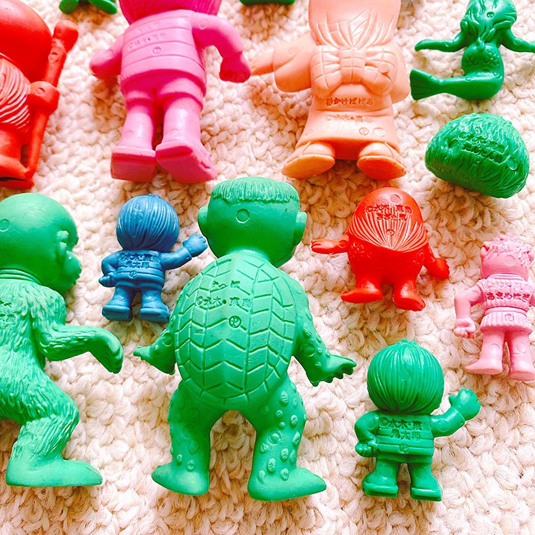 【値下げ】希少 ゲゲゲの鬼太郎　消しゴムフィギュア キン消し 22体 まとめ売り