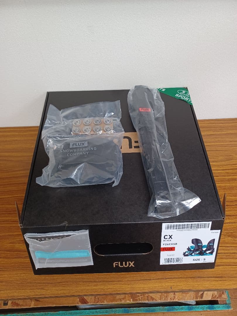 今季モデル FLUX CX Black Sサイズ フラックス ビンディング