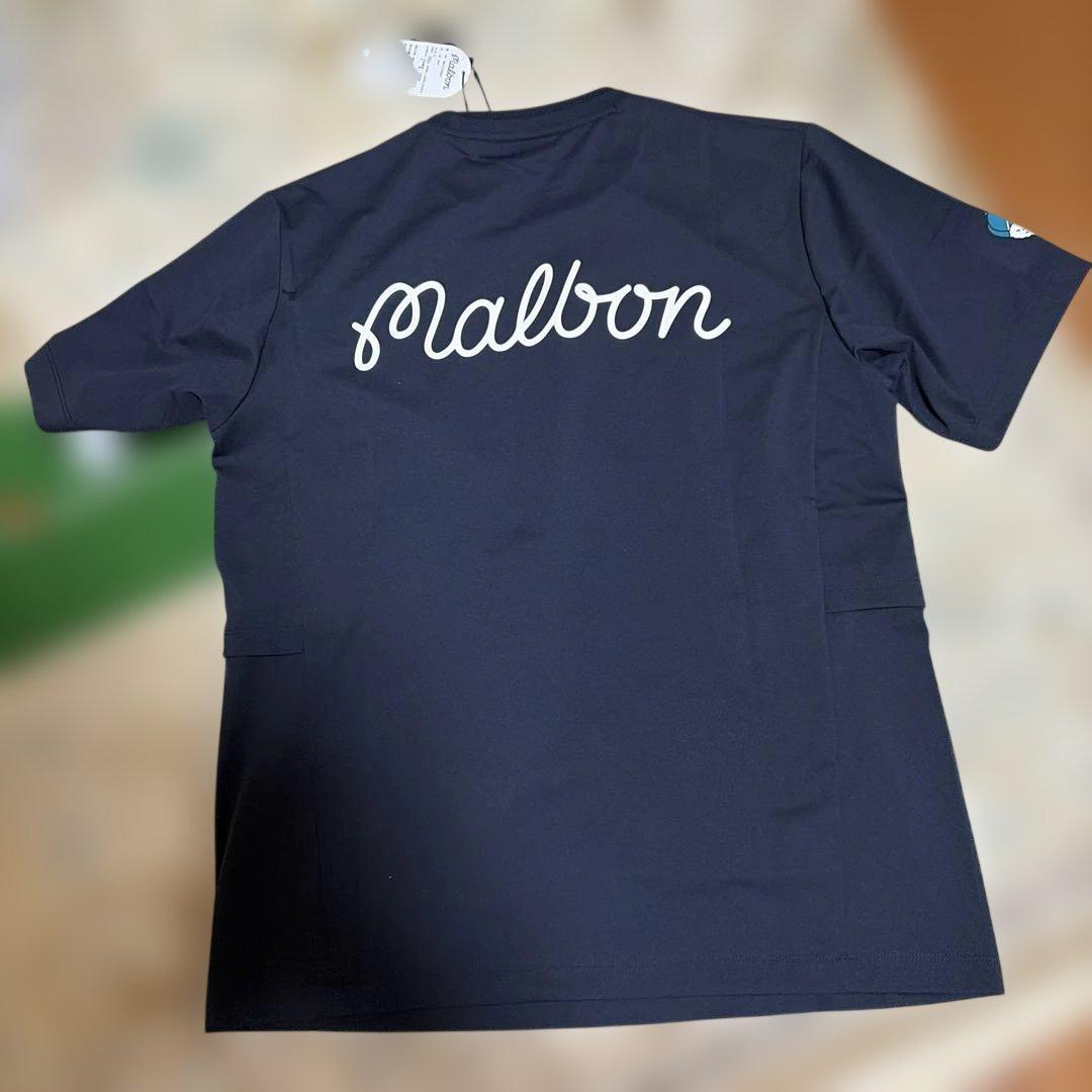 Malbon ネイビー スポーツシャツ