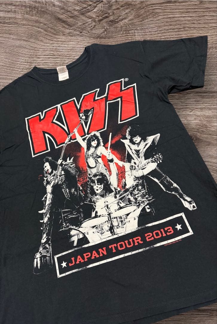 ★古着 KISS JapanTour2013 Tシャツ sizeＬ/黒★☆メンズ