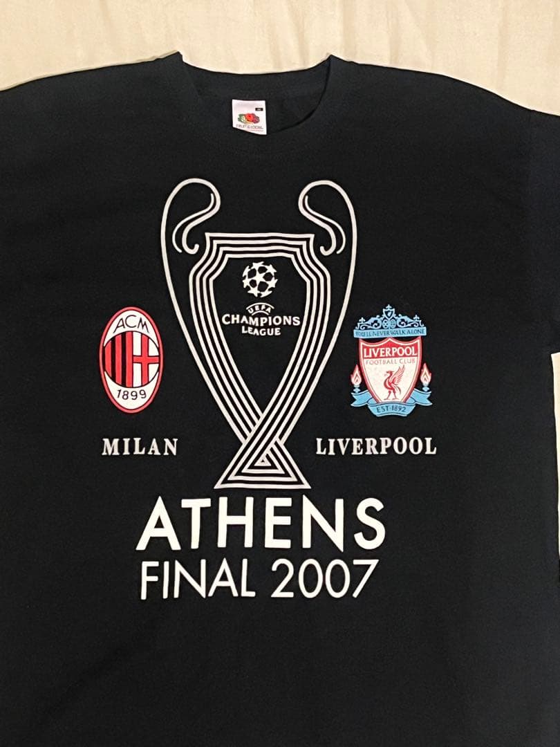 チャンピオンズリーグ 2007年 アテネ決勝 Tシャツ　リヴァプール　ミラン