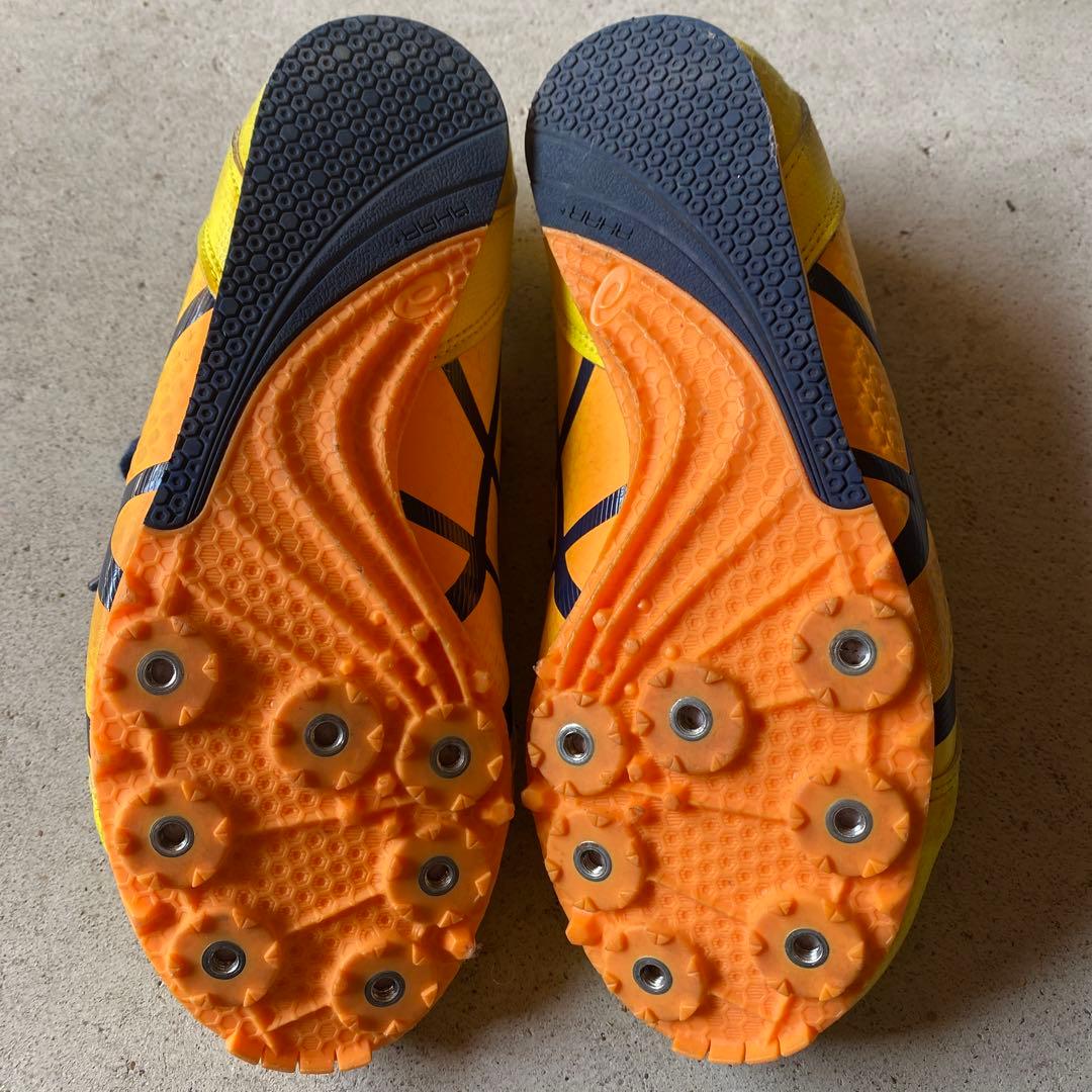 asics EF-1 スパイクシューズ イエロー/ネイビー