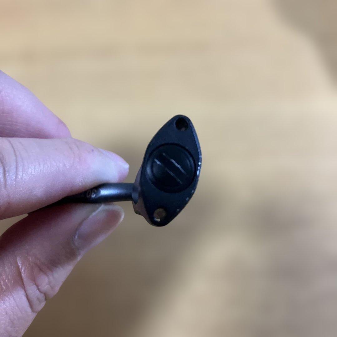 美品　夢屋　センシティブショートハンドル　30mm アルミノブ　スタンド
