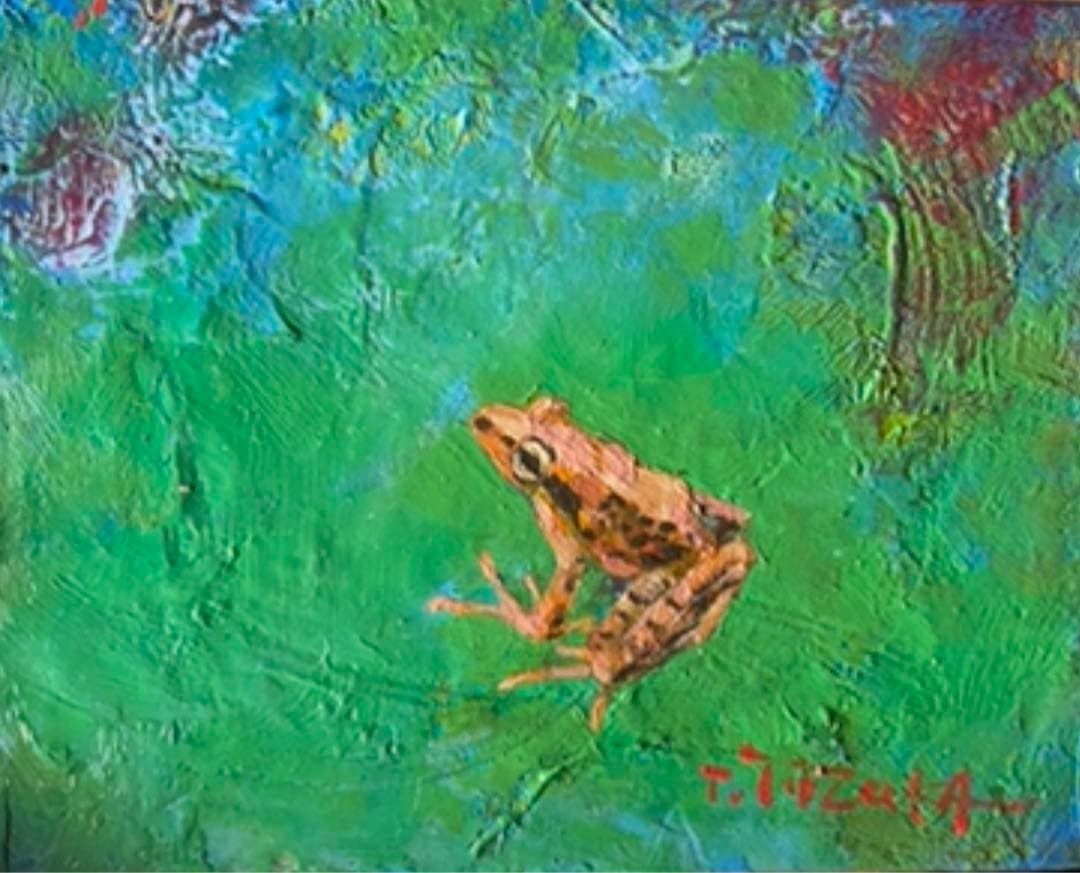 極小の油絵ミニアチュール、サイズはタバコ2〜3個分