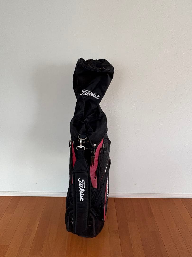 Titleist ゴルフバッグ 黒 赤