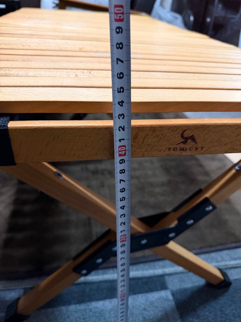 TOMOUNT ウッドロールトップテーブル 120cm