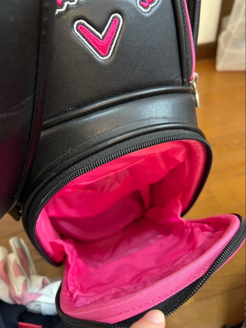 Callaway ゴルフバッグ・キャディバッグ ブラック/ピンク　２回程度使用❣️