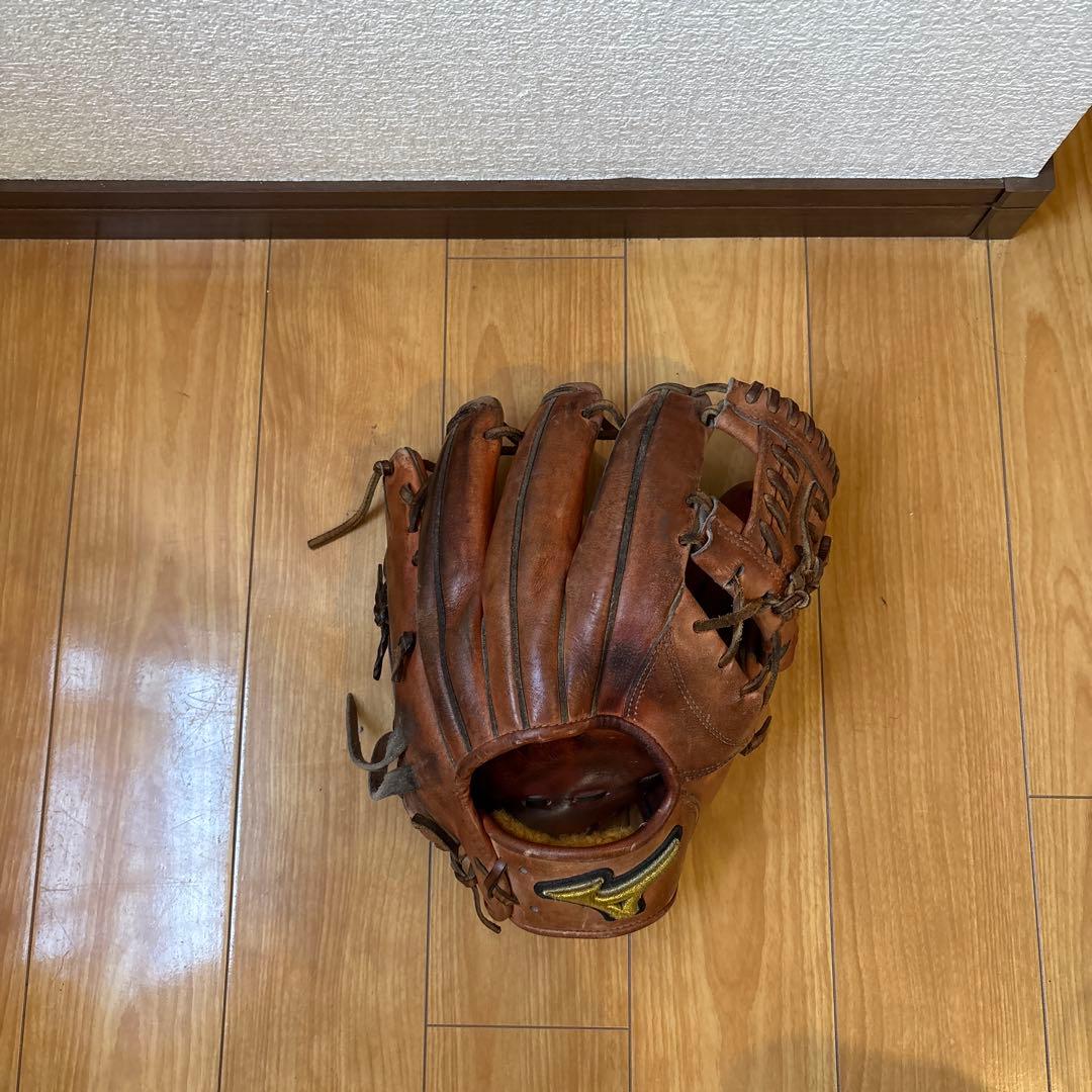 ミズノ 野球グローブ 右投げ ブラウン