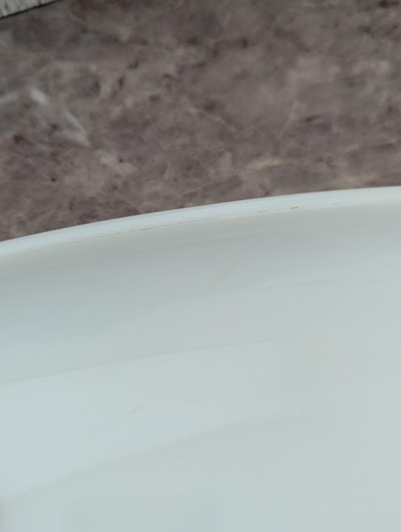 オールドパイレックスJAJ PYREX 大皿 ミルクガラス June Rose