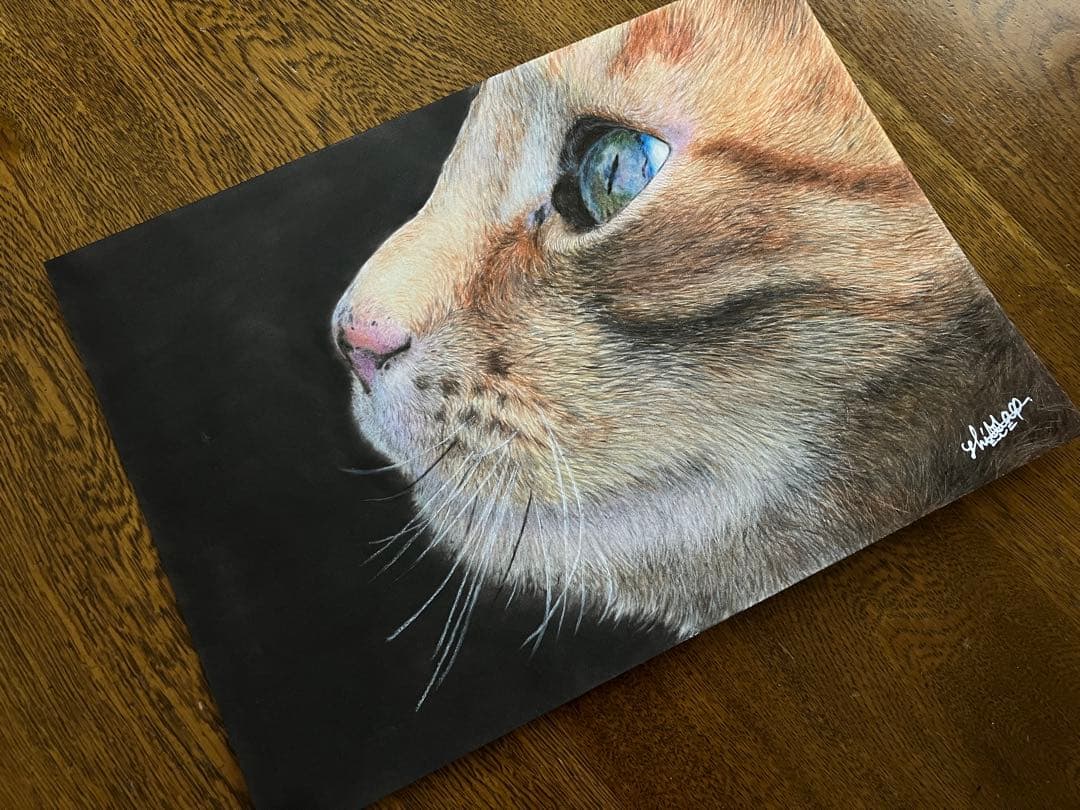 hunt 色鉛筆画 パステル