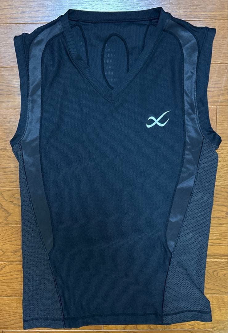 CW-X ワコール JYURYU メッシュ Vネック タンクトップ ノースリーブ