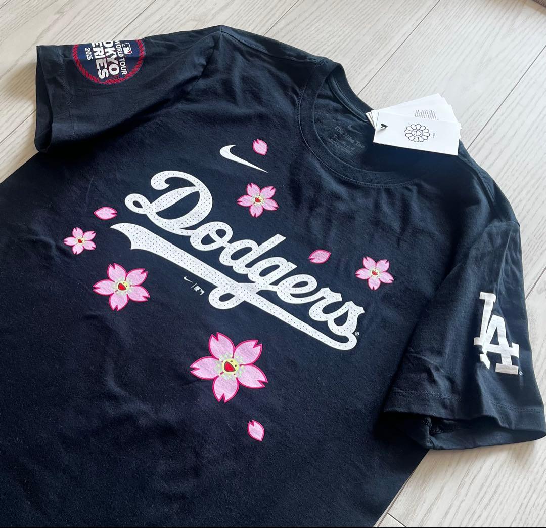 村上隆/大谷翔平　Tシャツ　黒(M) MLB NIKE