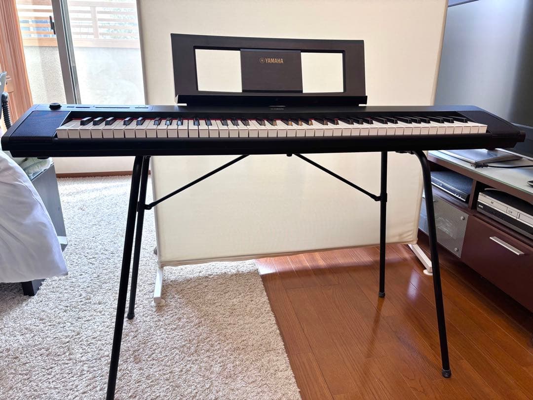 YAMAHA piaggero NP-32 ブラック サステインペダル付き