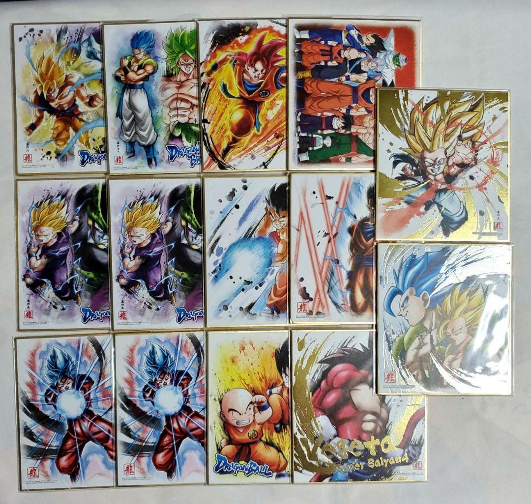 ドラゴンボール 色紙アート 34点 まとめ売り