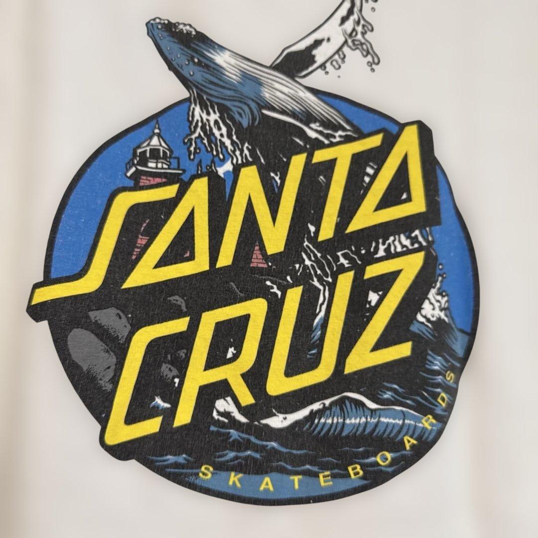 00s90sNHSサンタクルーズバックプリントTシャツスケートオールドL