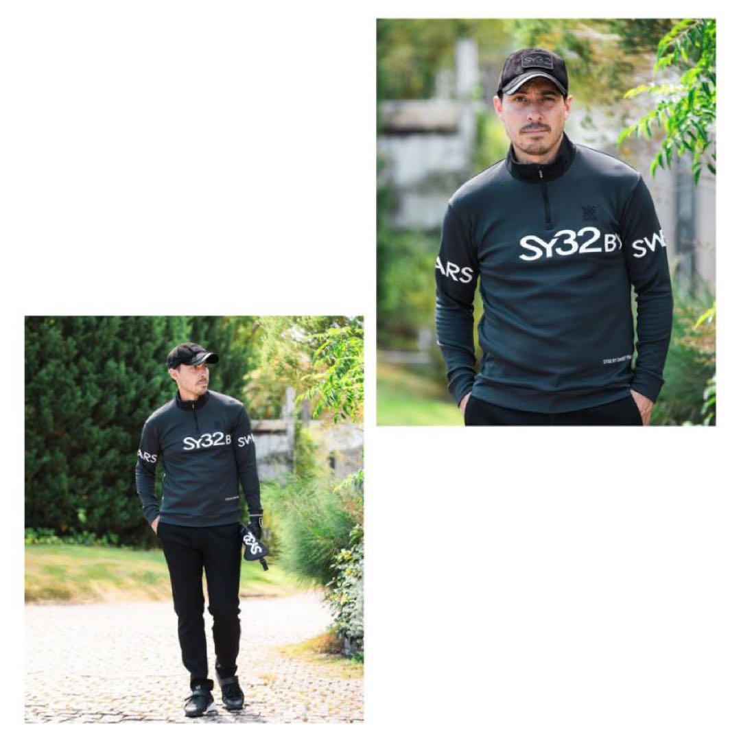 SY32 BY SWEETYEARS ハーフZIPシャツ　SYG-23A02