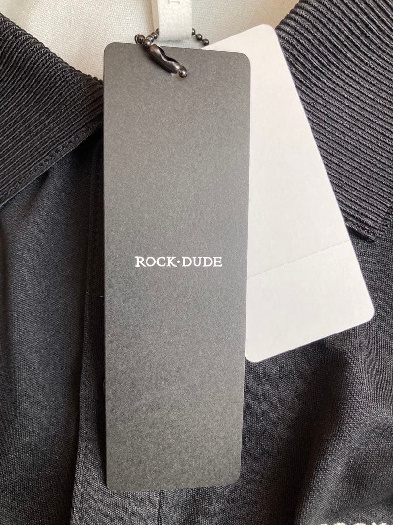 新品未使用 ROCK DUDE ロックデュード メンズポロシャツ 02 黒