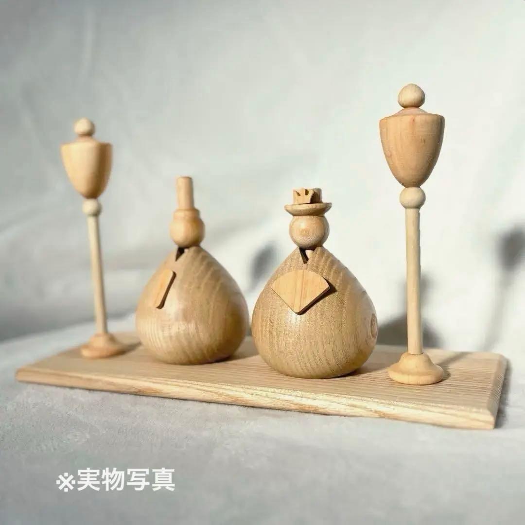 【もも様】木製雛人形-natura-コンパクト ナチュラル 初節句B