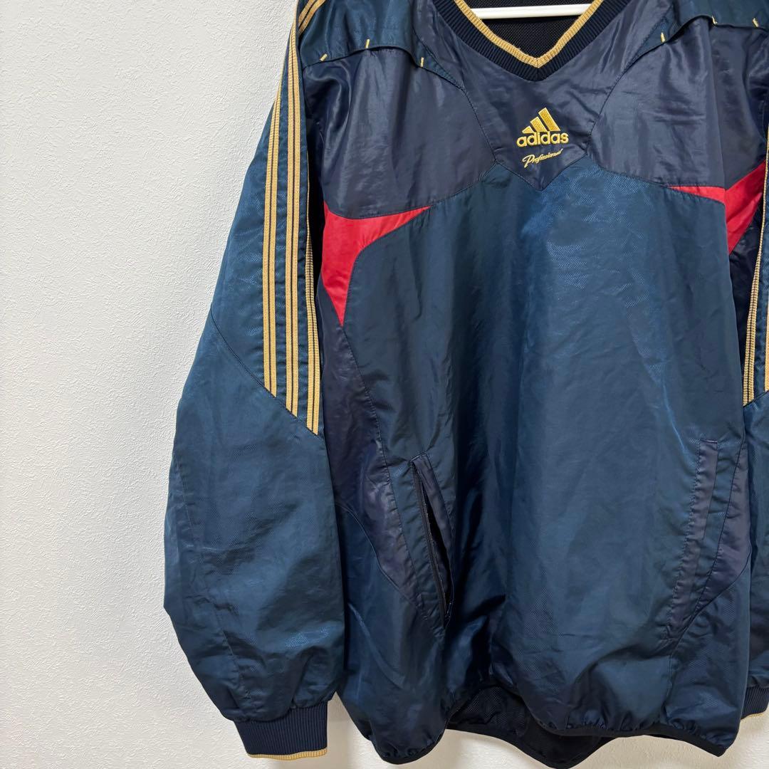adidas プロフェッショナル　ウィンドブレーカー　ピステ　上下　O 金ロゴ