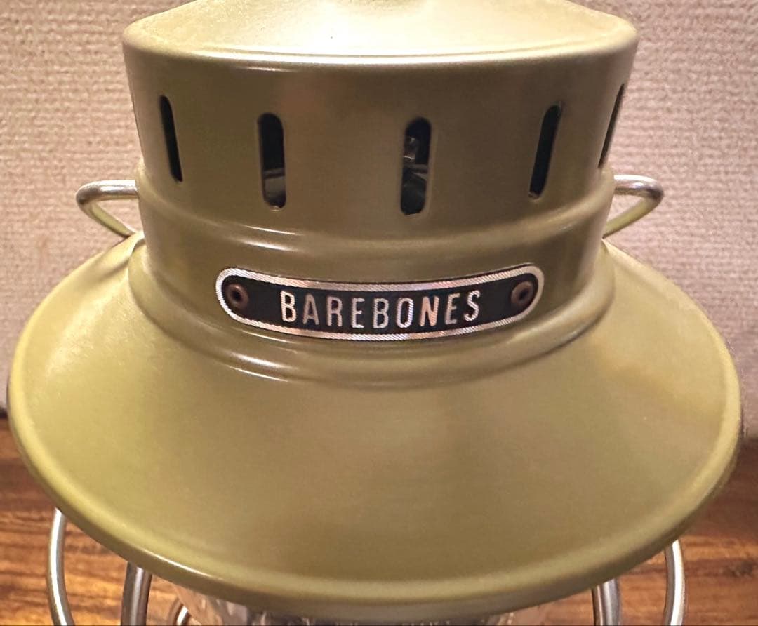 美品！BAREBONES Livingレイルロードランタン LEDオリーブドラブ