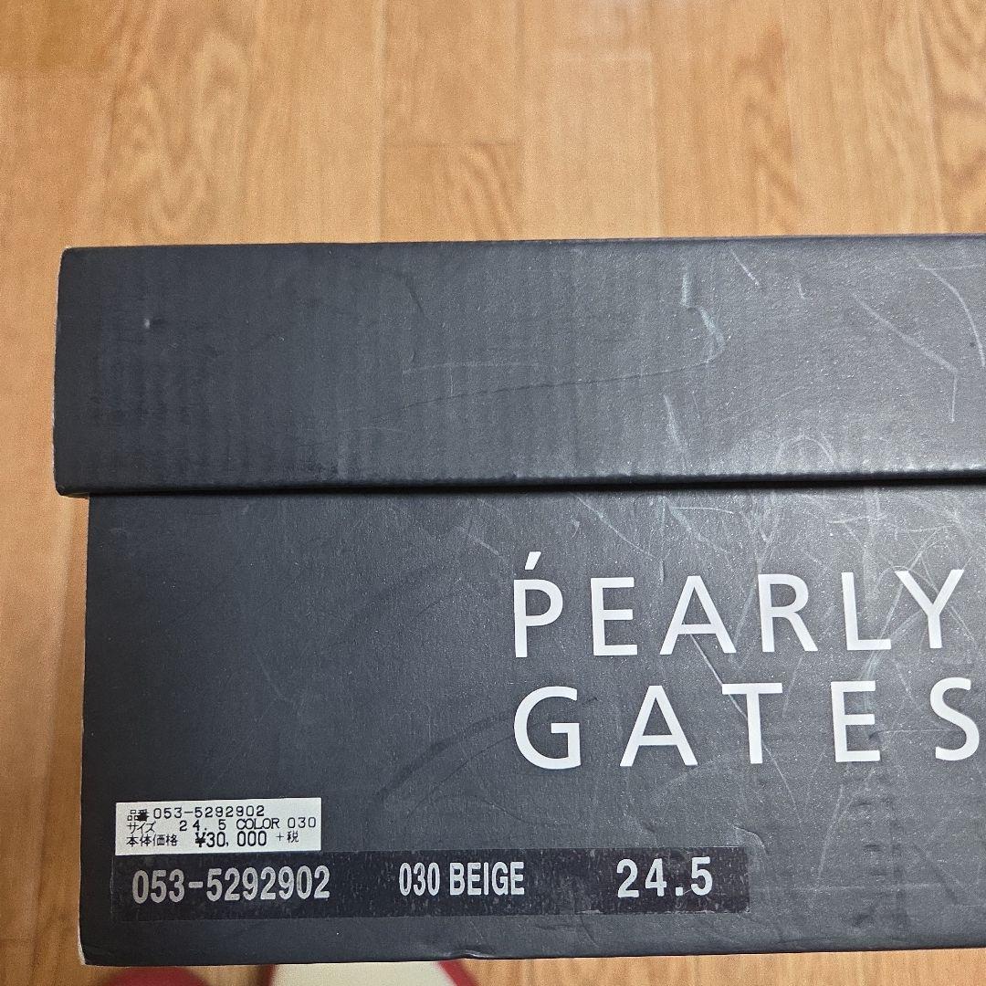PEARLY GATES ゴルフシューズ ベージュ 赤