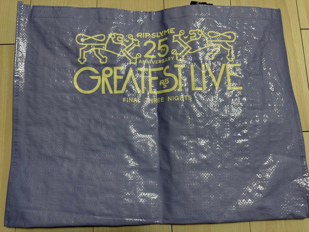 RIP SLYME 25thラストライブ入場特典バッグ3種（肩紐ナップバック付）