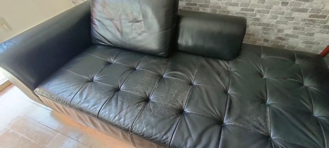 大塚家具 本皮レザー ソファ （引き取りのみ）