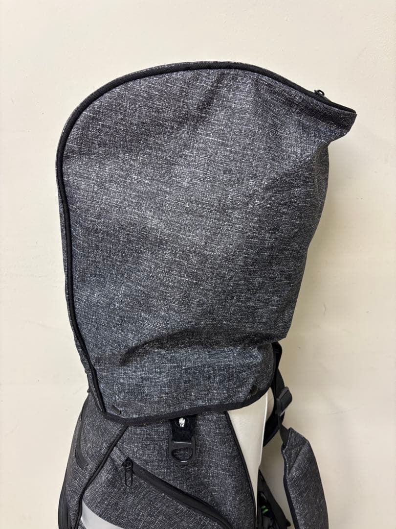 【美品】NIKE ゴルフ スタンド式キャディバッグ グレー×蛍光グリーン