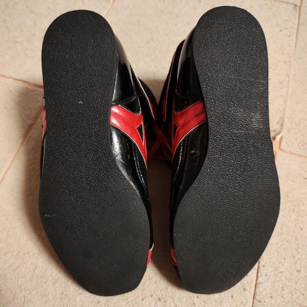 Mizuno オーダーボクシングシューズ 黒/赤 25.5cm
