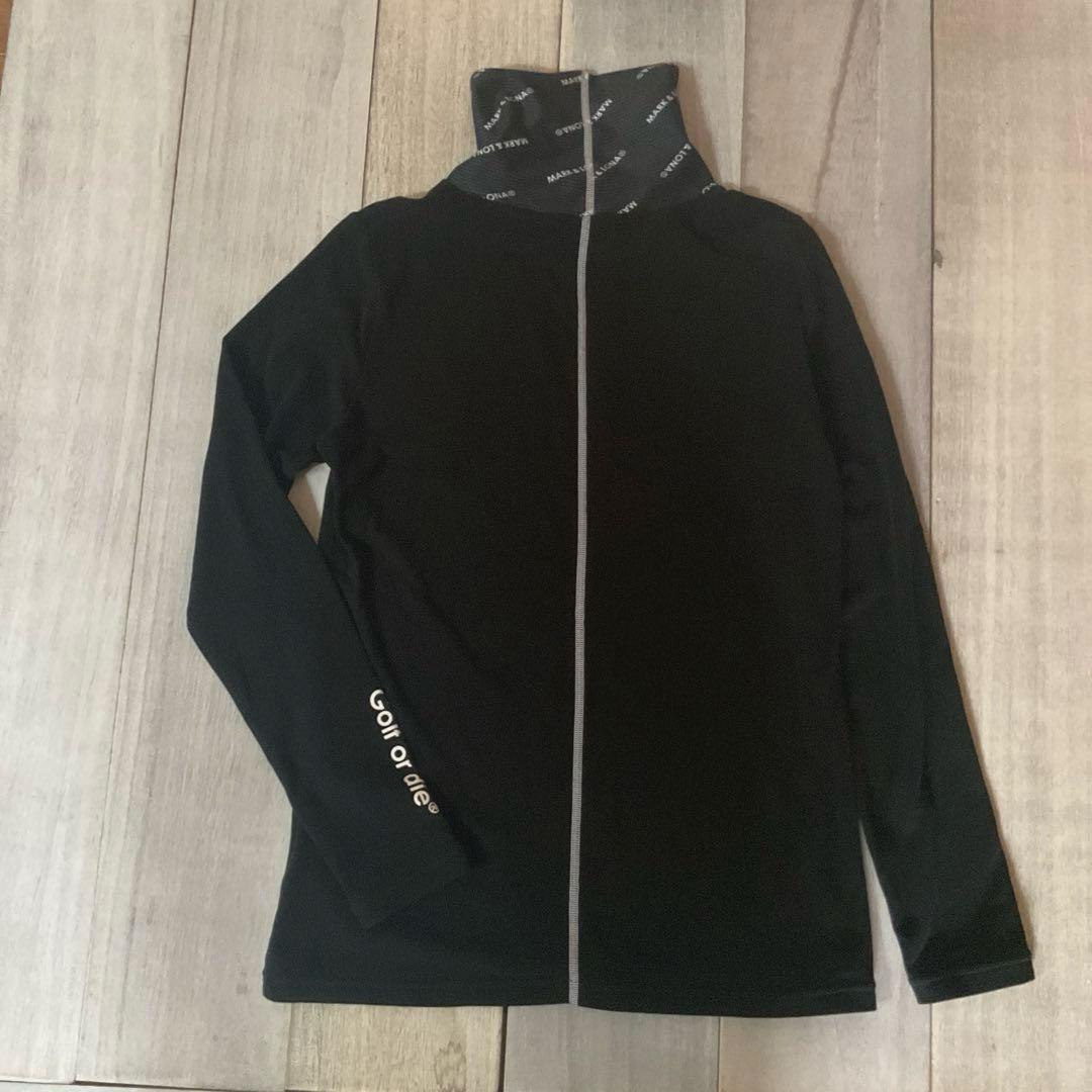 極美品MARK & LONA ブラックタートルネックシャツ40