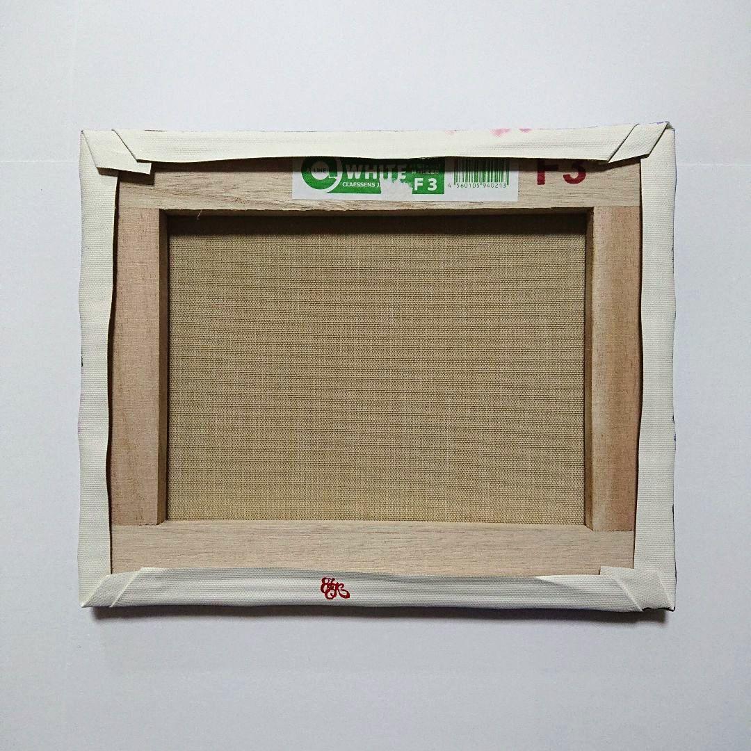 【煌めく藤の花】アクリル画 F3 風景画 絵画
