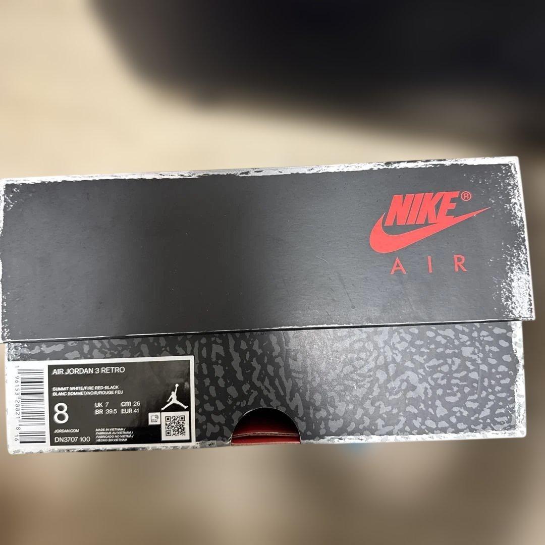 NIKE air Jordan 3 white cement 値下げok26cm