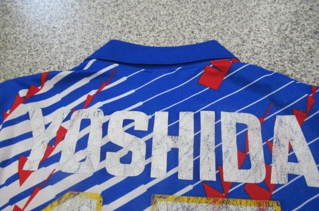 90s当時物訳あり激レア品日本代表adidasユニフォーム吉田光範