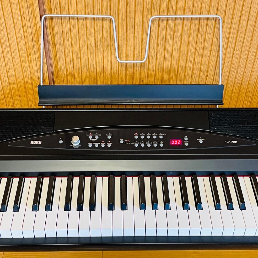 【極美品】KORGコルグ SP-280-BK 電子ピアノ 88鍵 ソフトケース付