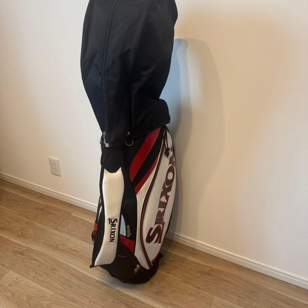 SRIXON キャディバッグ 白 赤