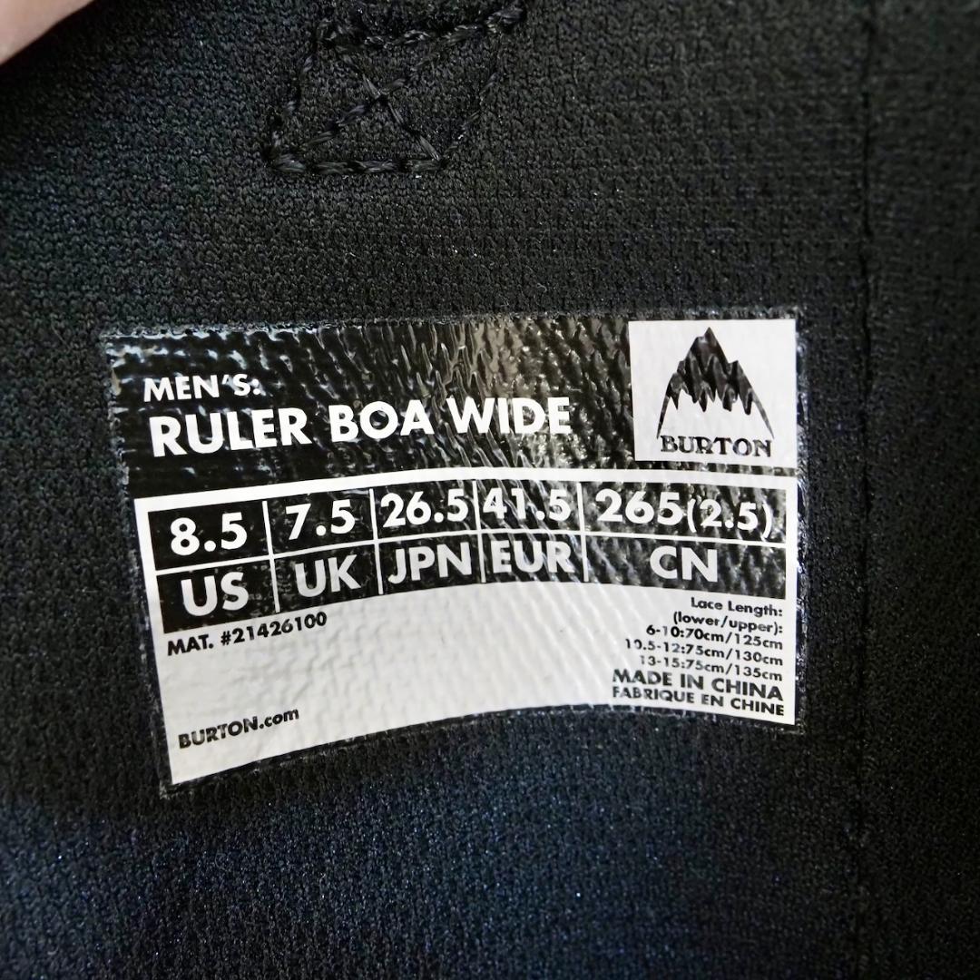 Burton RULER BOA WIDE バートン　ルーラー　ボア