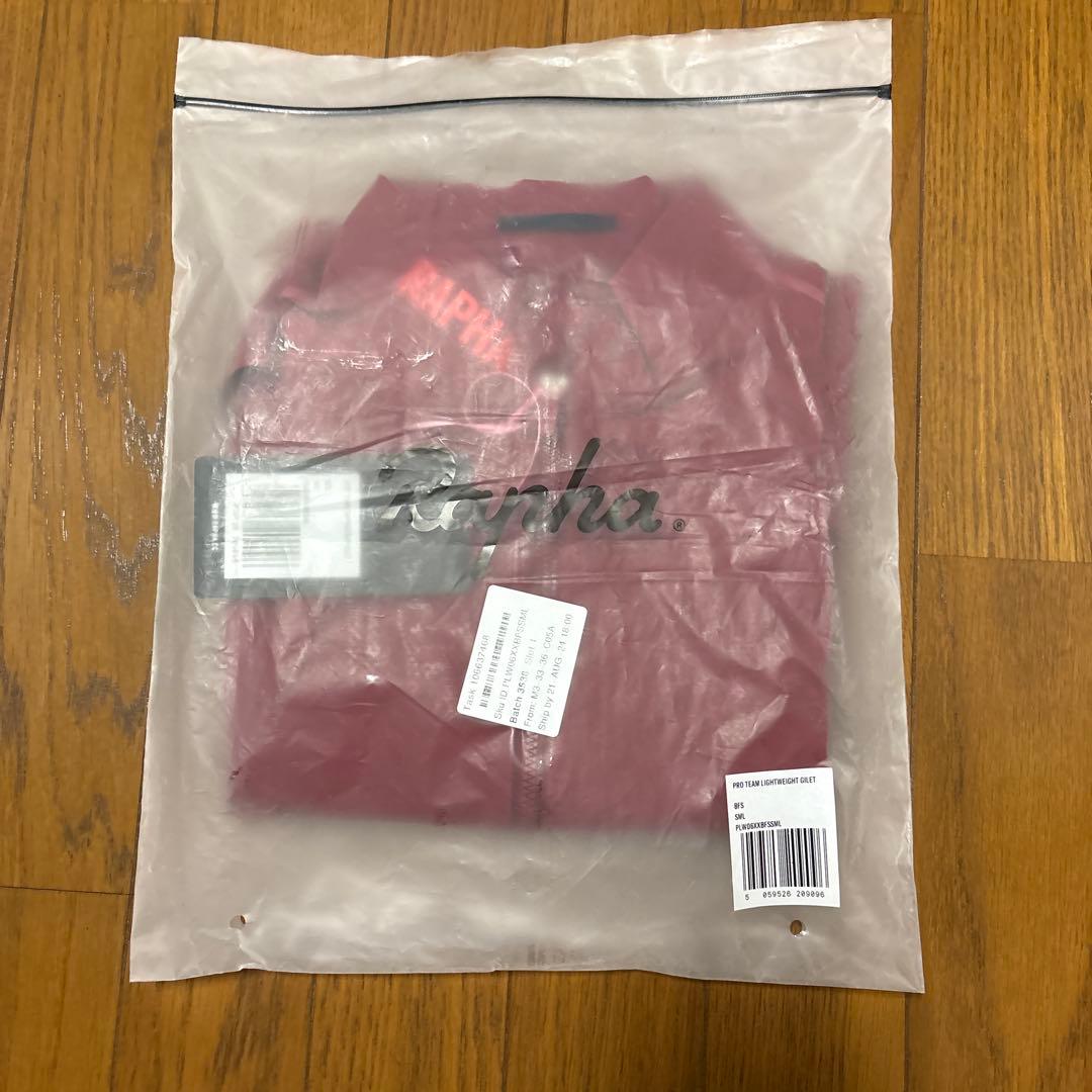 ラファ メンズ プロチーム ライトウェイト ジレ Sサイズ 赤系