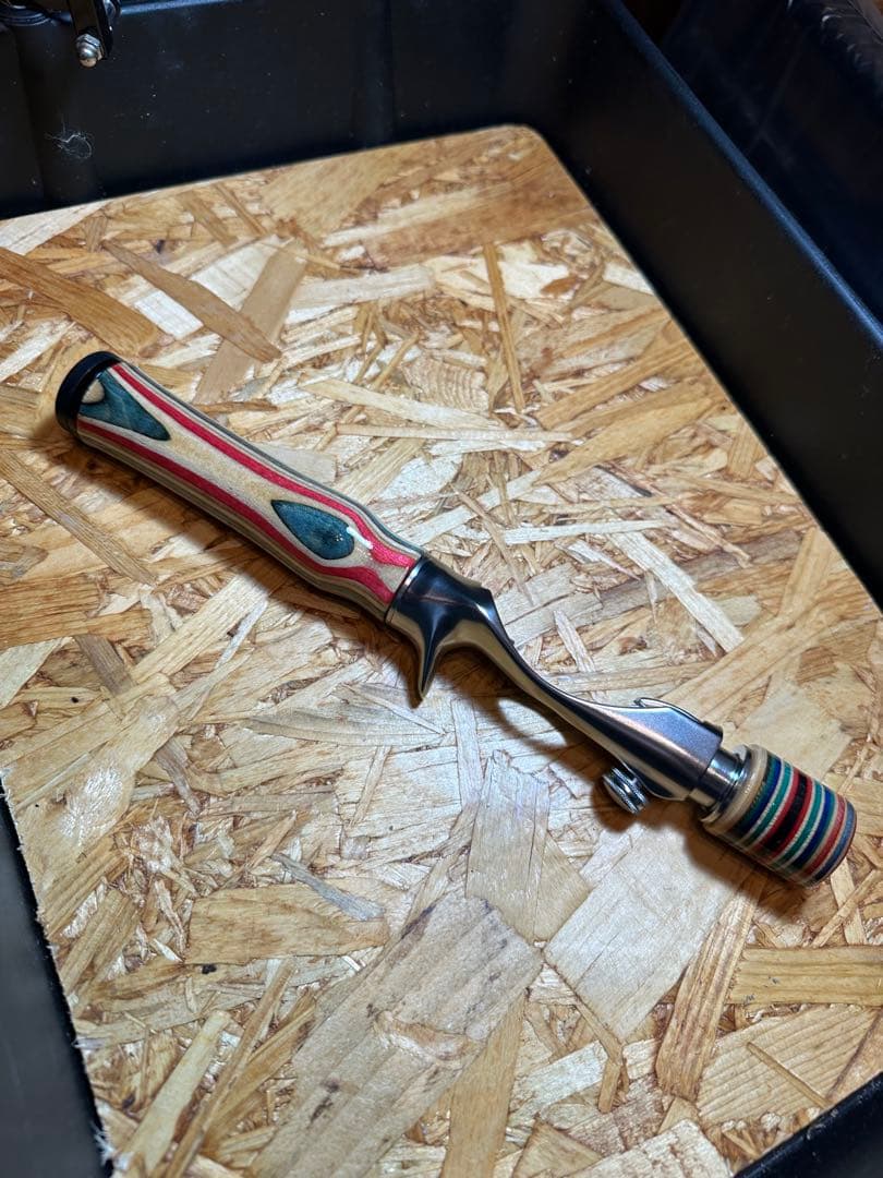 渓流釣り　トップウォーター　自作グリップ　ロープロ