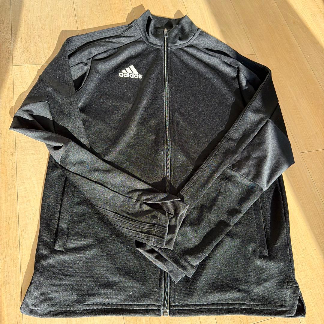adidas アディダス ジャージ 上下セット ブラック メンズM