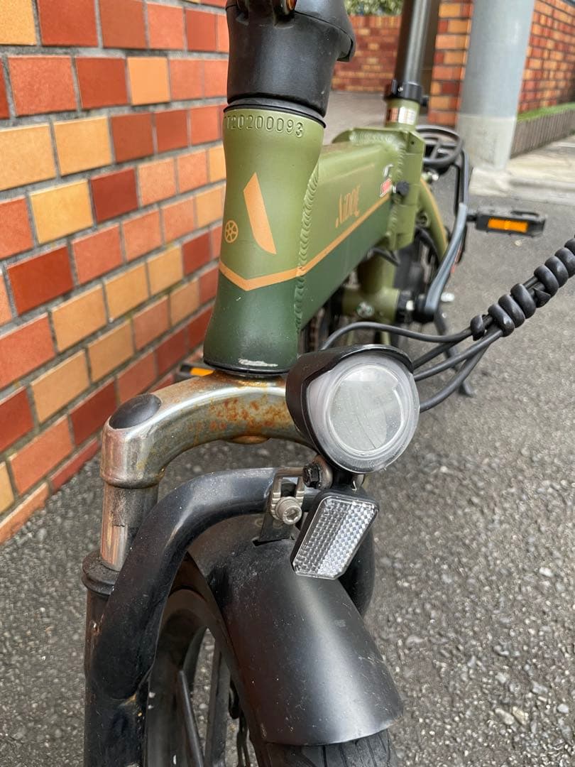 AiDDE 折畳み電動アシスト自転車 14インチ/後輪パンク/送料込