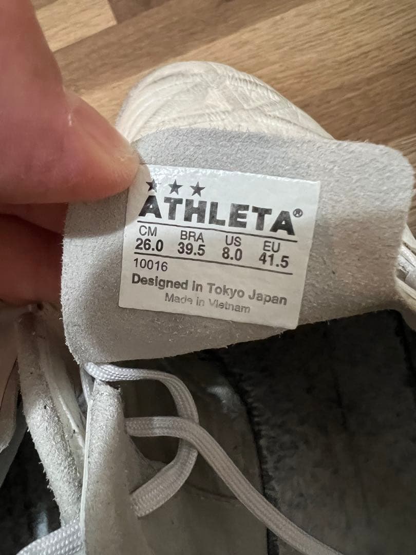 ATHLETA O-Rei T6 サッカーシューズ 26.0 cm ホワイト
