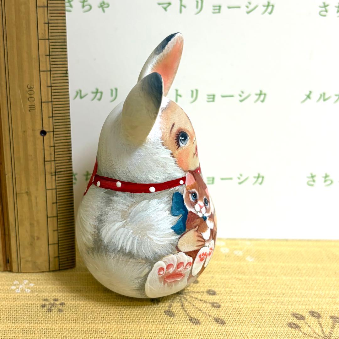 ロシア　マトリョーシカ　おきあがりこぼし　うさぎ　人形　猫